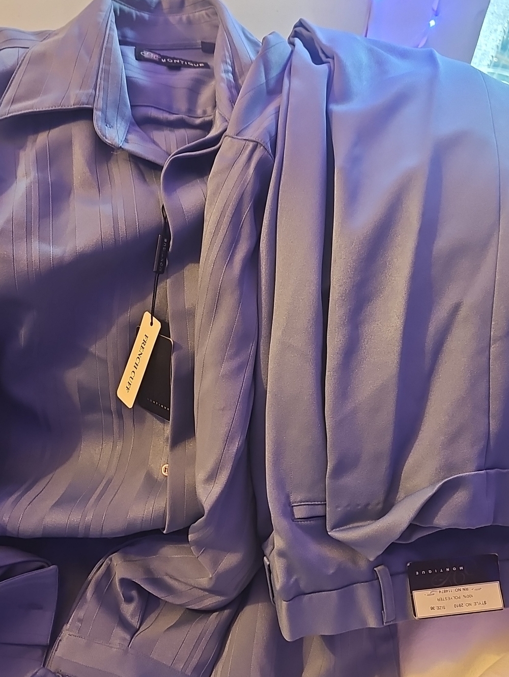 Dress Pants in Lavender Blue - Unbranded